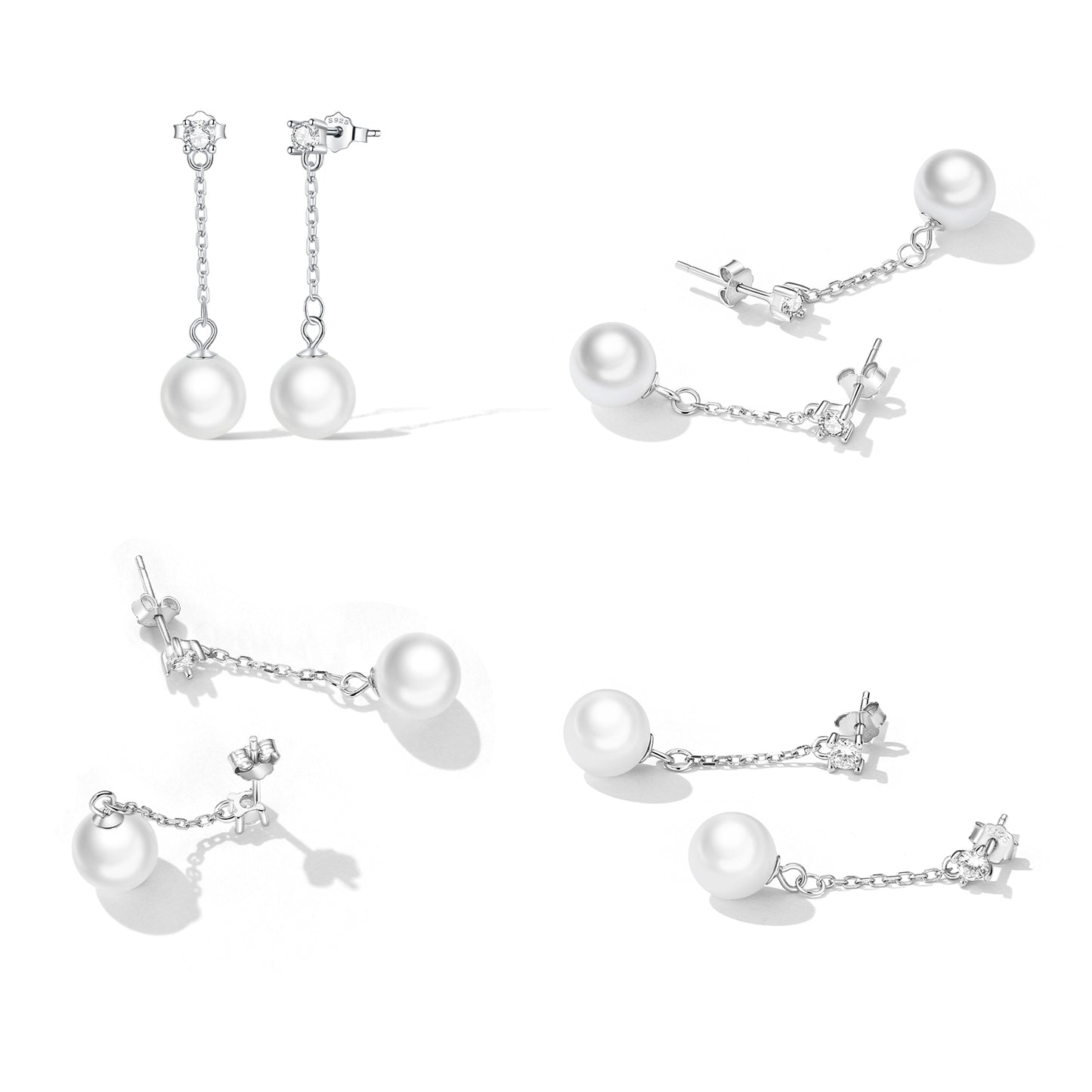 Minimalist Pearl Hoop Earrings
