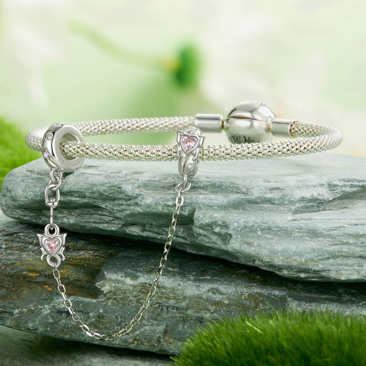 Spring Butterfly Silicone Safety Chain Charm