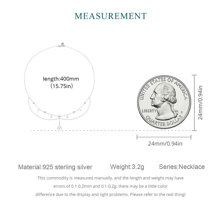 Teardrop Fringe Necklace