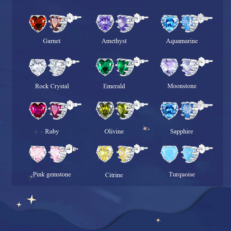 October Birthstone Stud Earrings