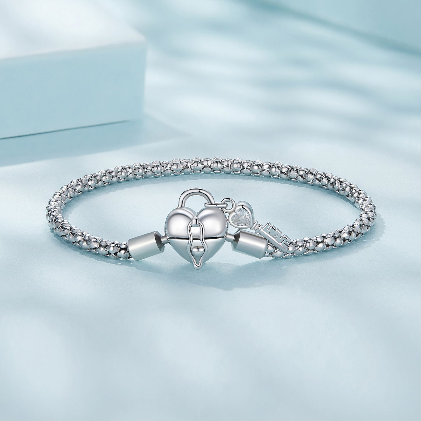 Heart Lock & Key Basic Bracelet