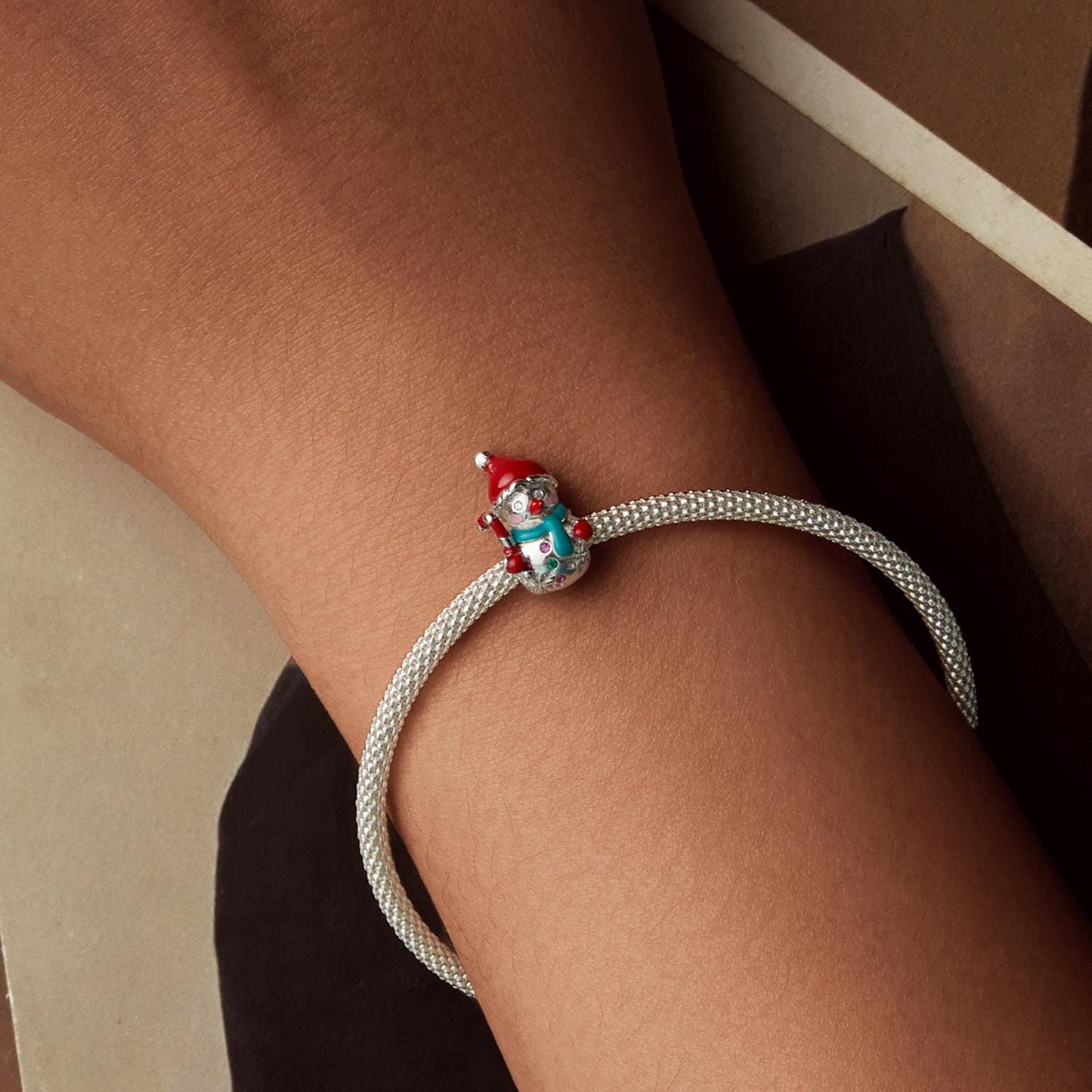 Christmas Snowman Charm