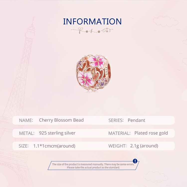 Cherry Blossom Bead Charm