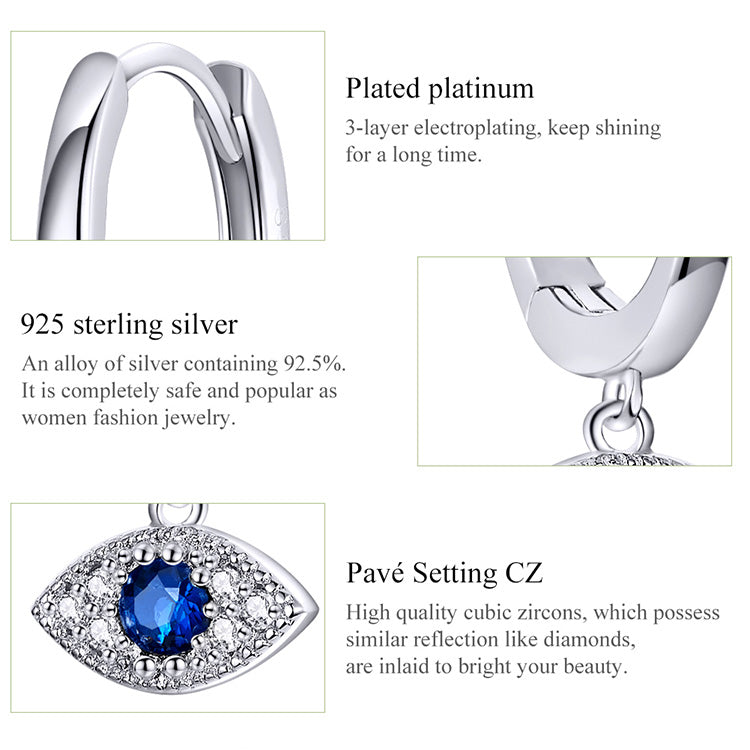 Evil Eye Hoop Earrings