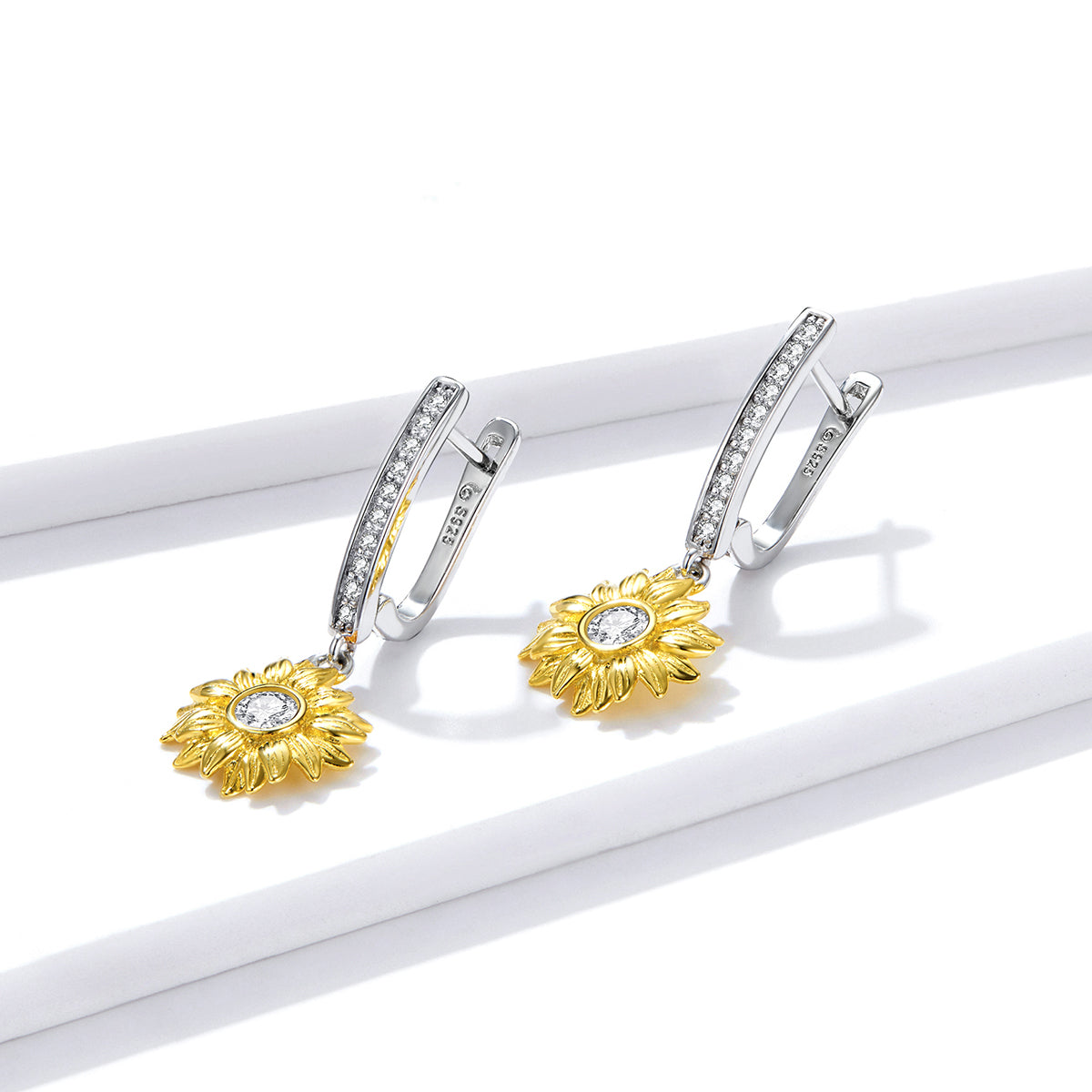 Sunflower Clip-On Earrings