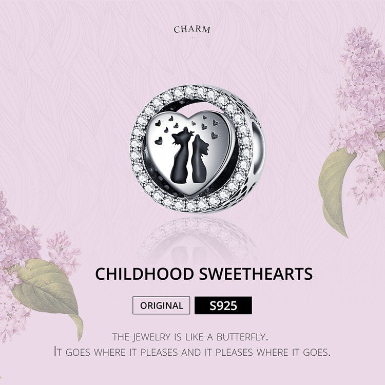 Cats in Love Charm