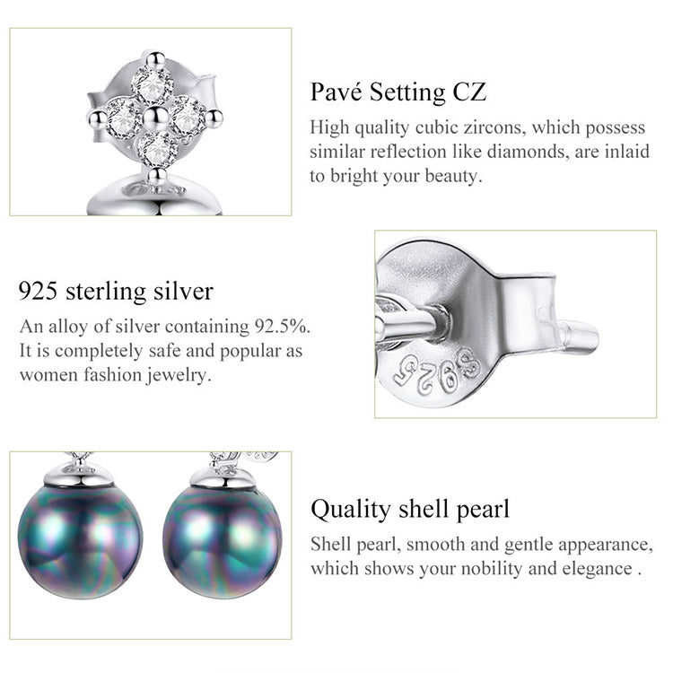 Sparkling Ball Stud Earrings