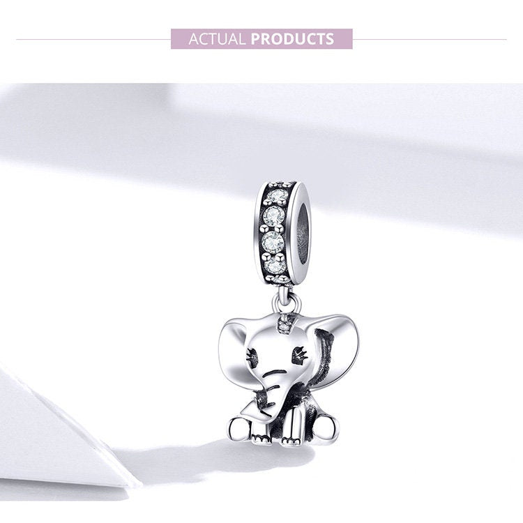 Cute Baby Elephant Charm