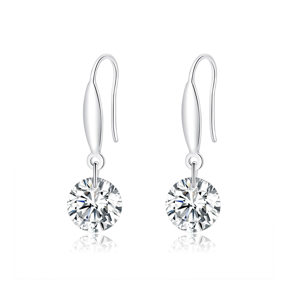 Single Zircon Stud Earrings