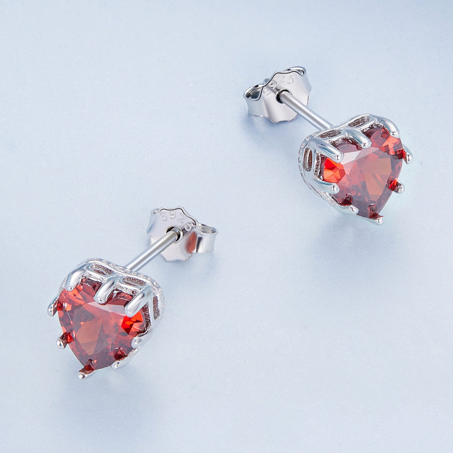 January Birthstone Stud Earrings