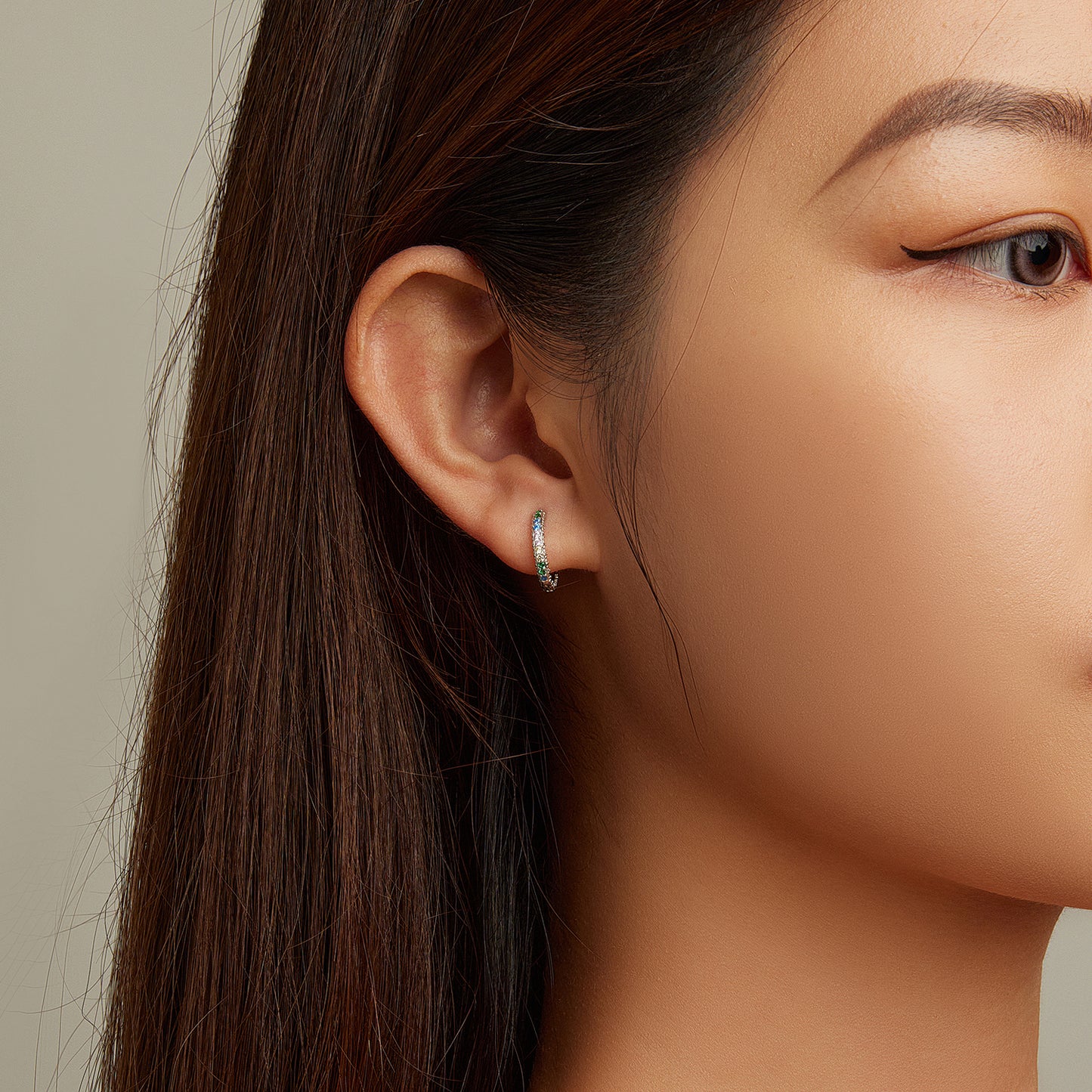 Patterned Cubic Zirconia Clip Earrings