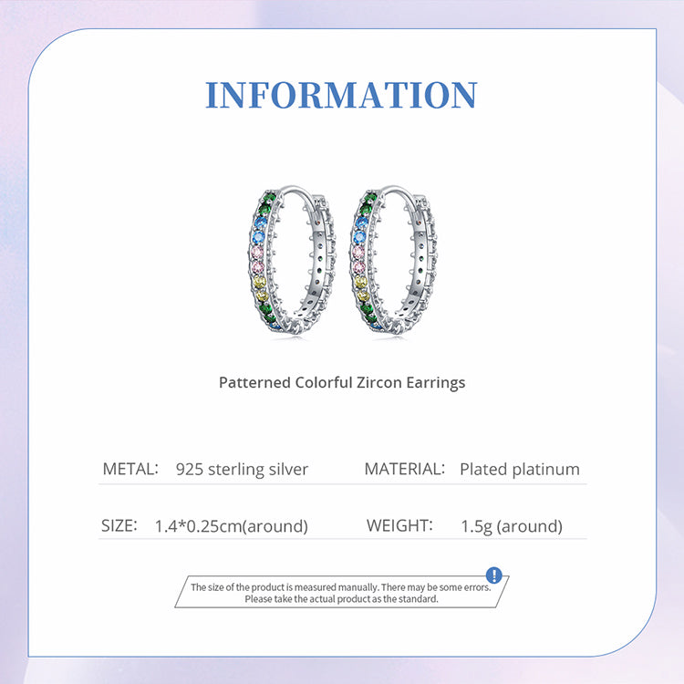 Patterned Cubic Zirconia Clip Earrings