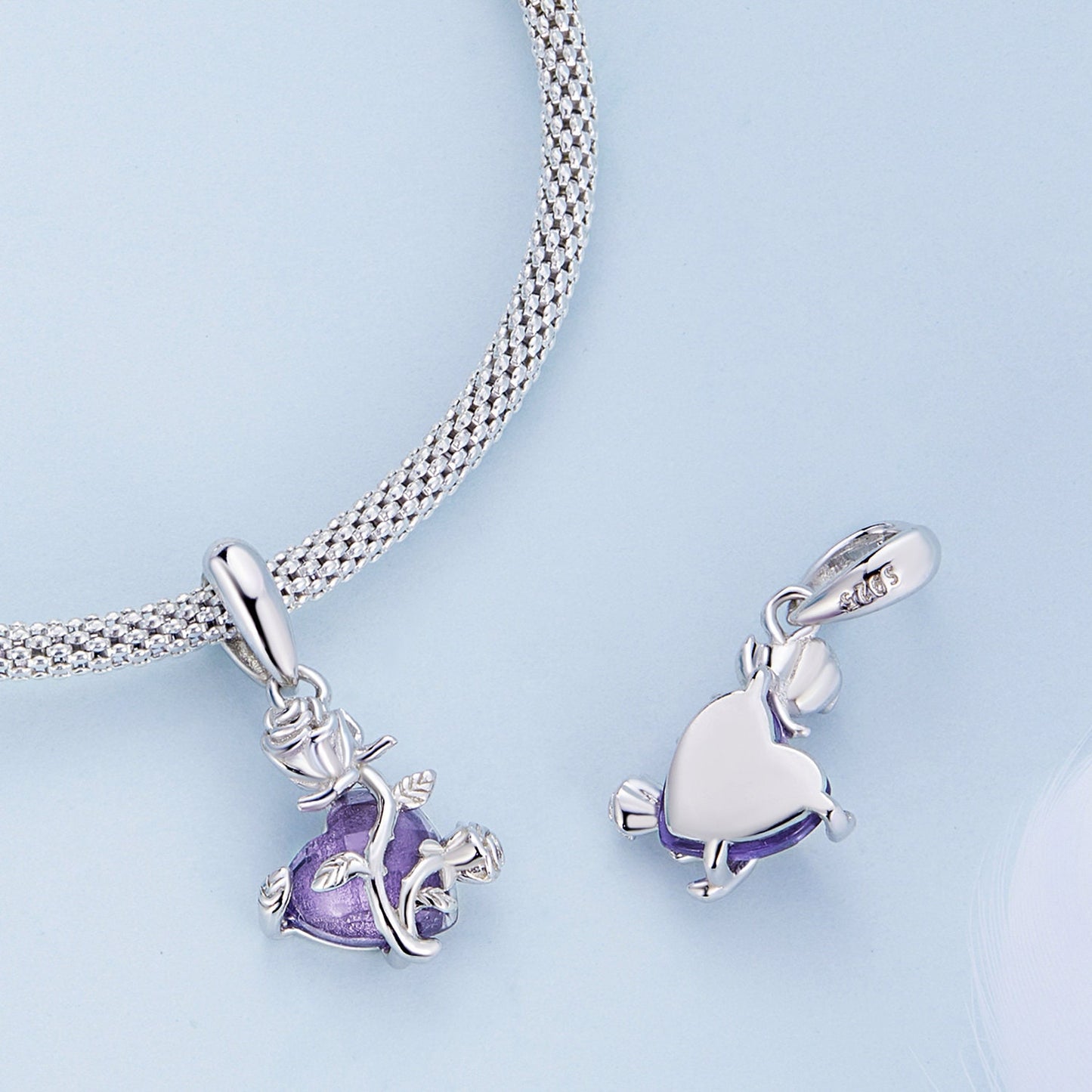 Rose Hanging Bead Charm