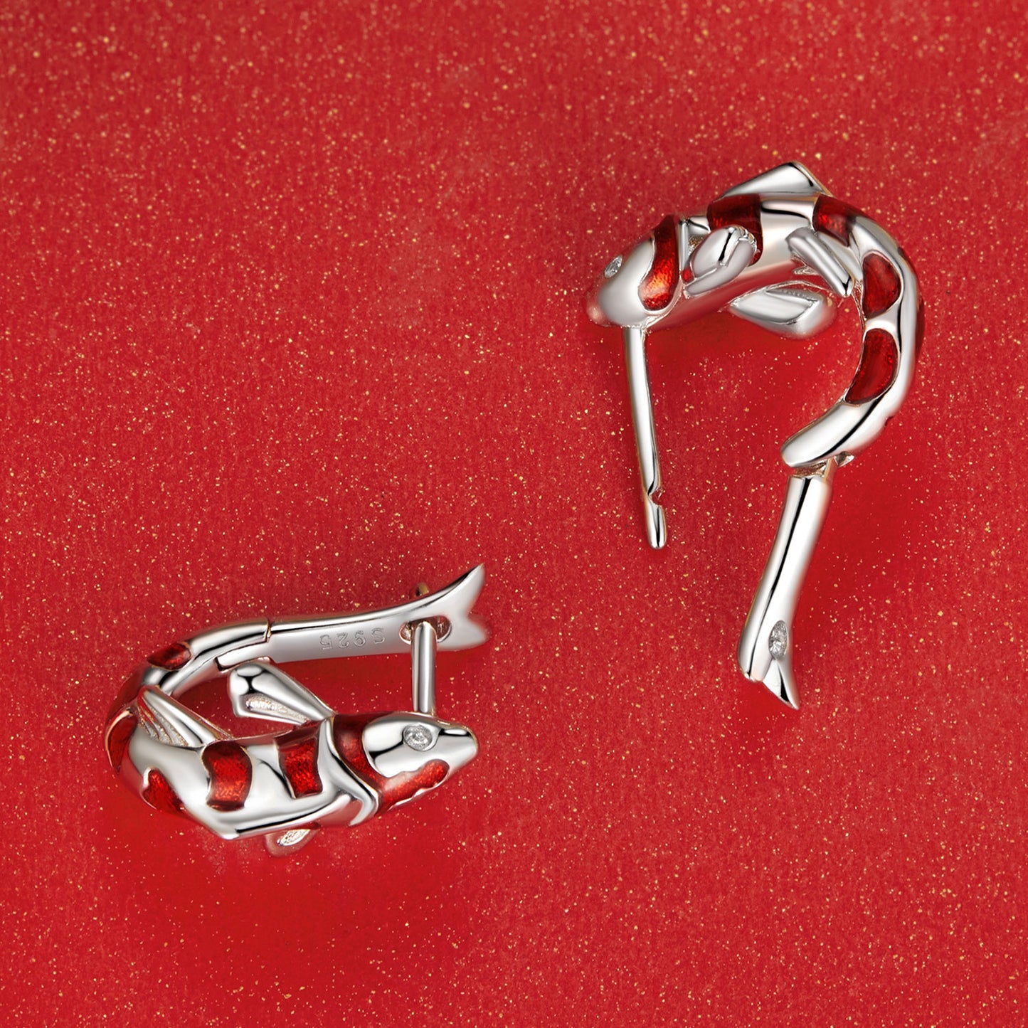Lucky Koi Clip-On Earrings