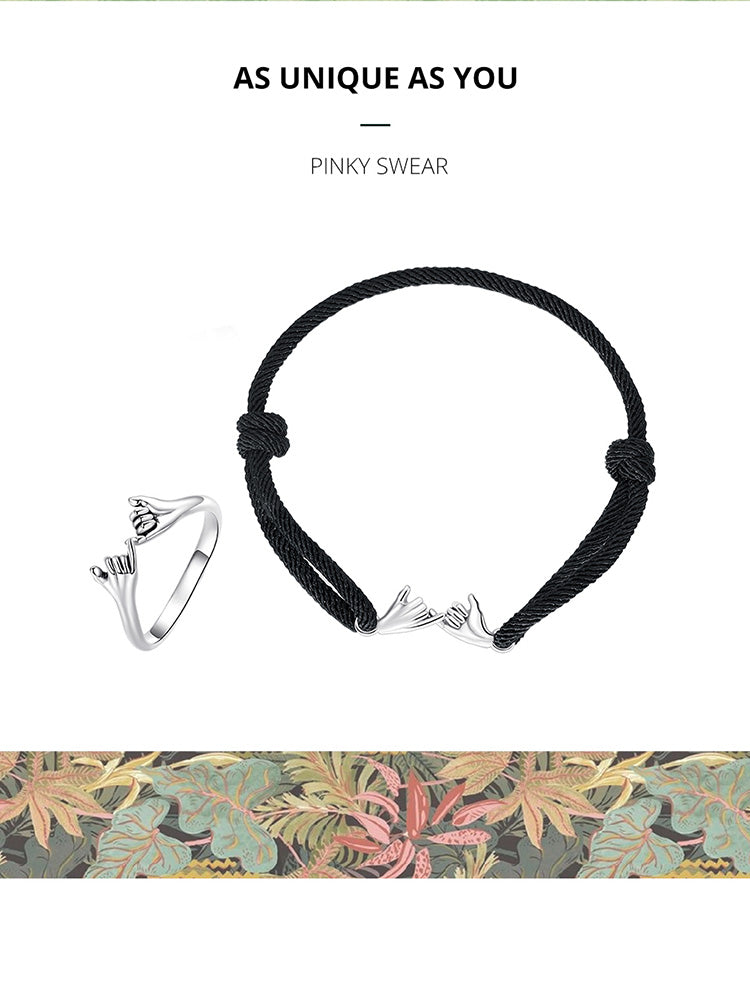Hand-in-Hand Woven Bracelet