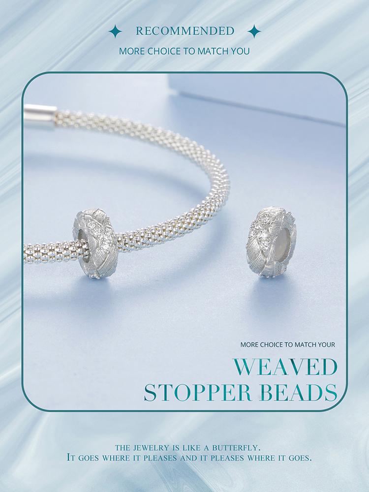 Weaved Stopper Beads Charm