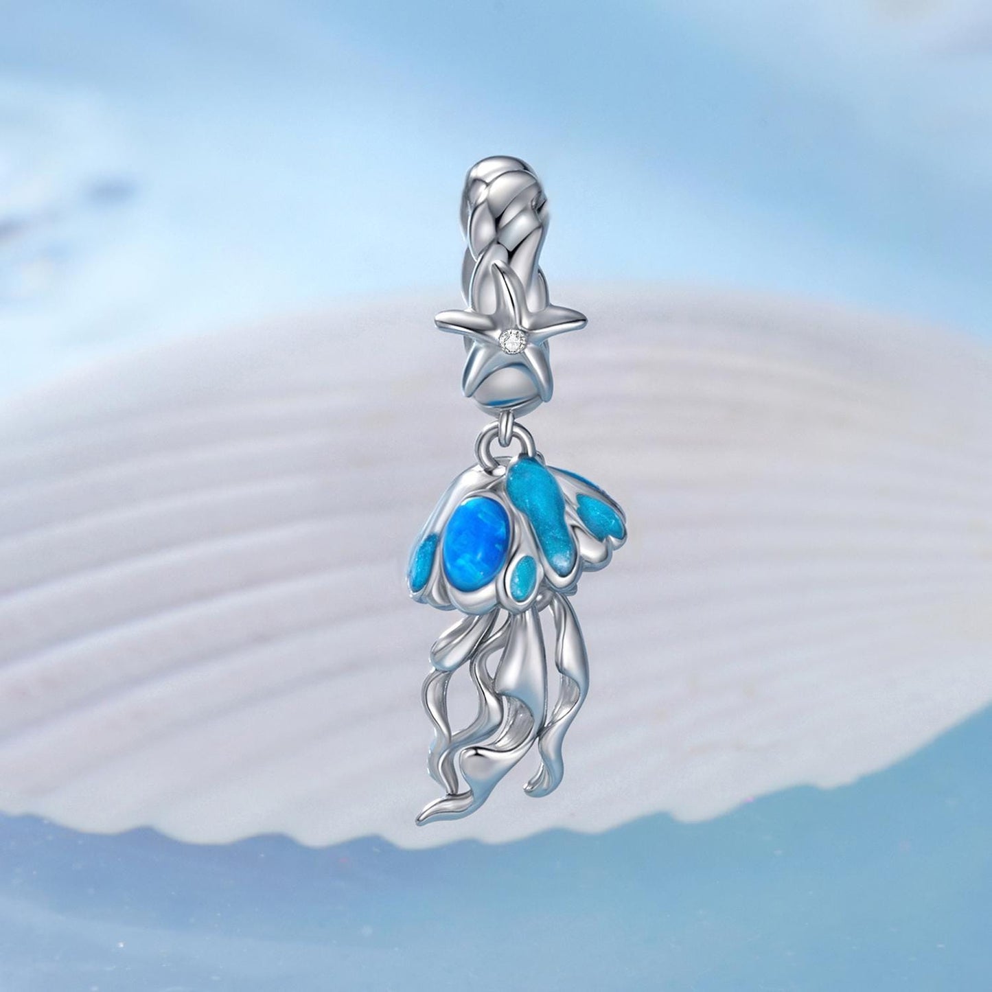 Fantasy Jellyfish Pendant Charm