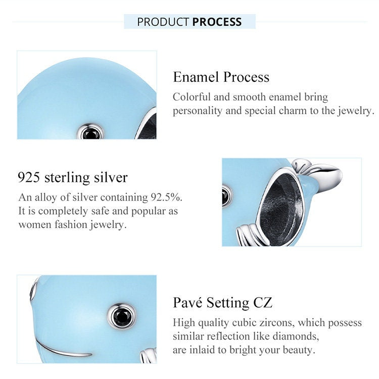 Blue Whale Charm