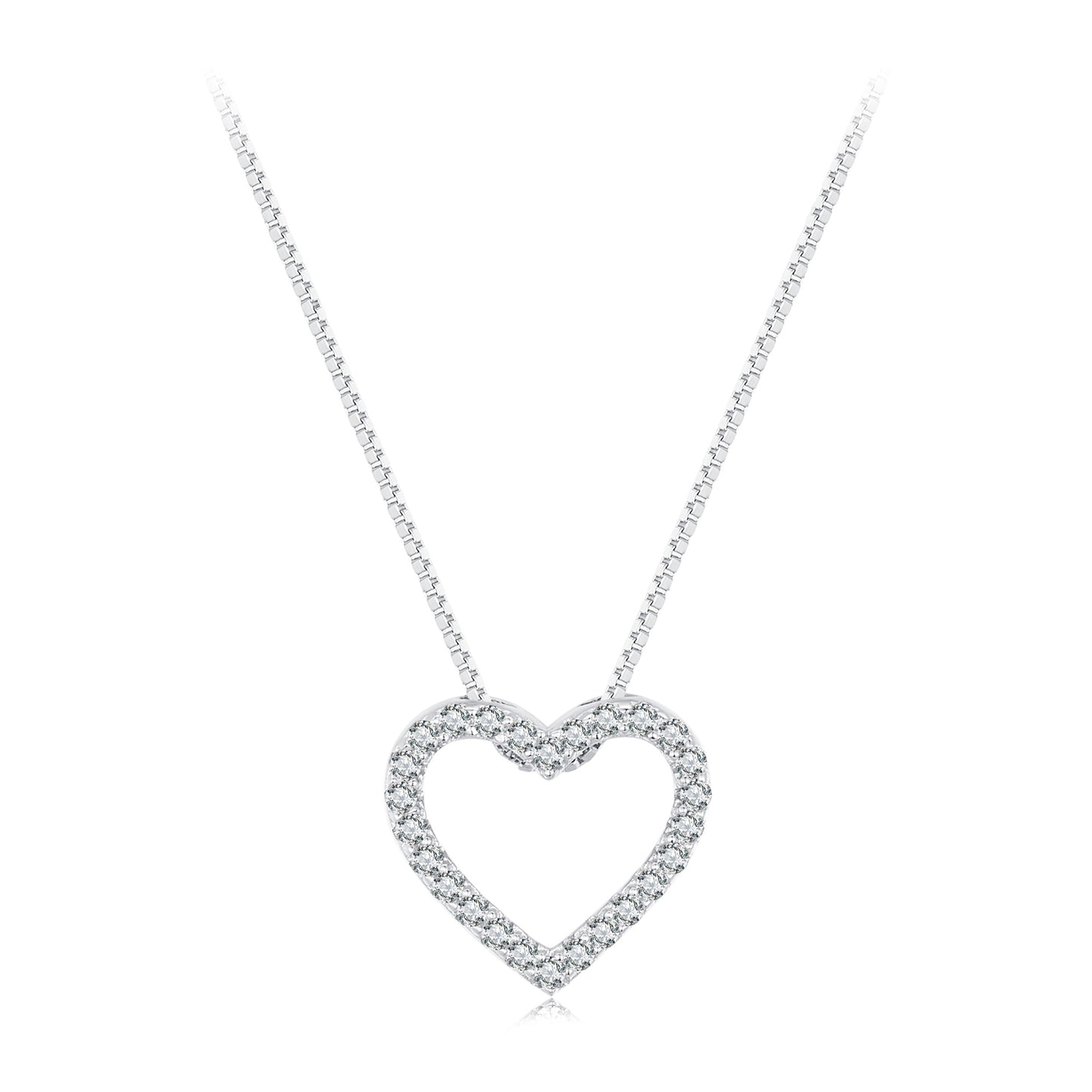 Heart-Shaped Moissanite Necklace