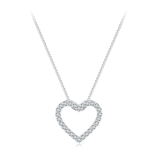 Heart-Shaped Moissanite Necklace