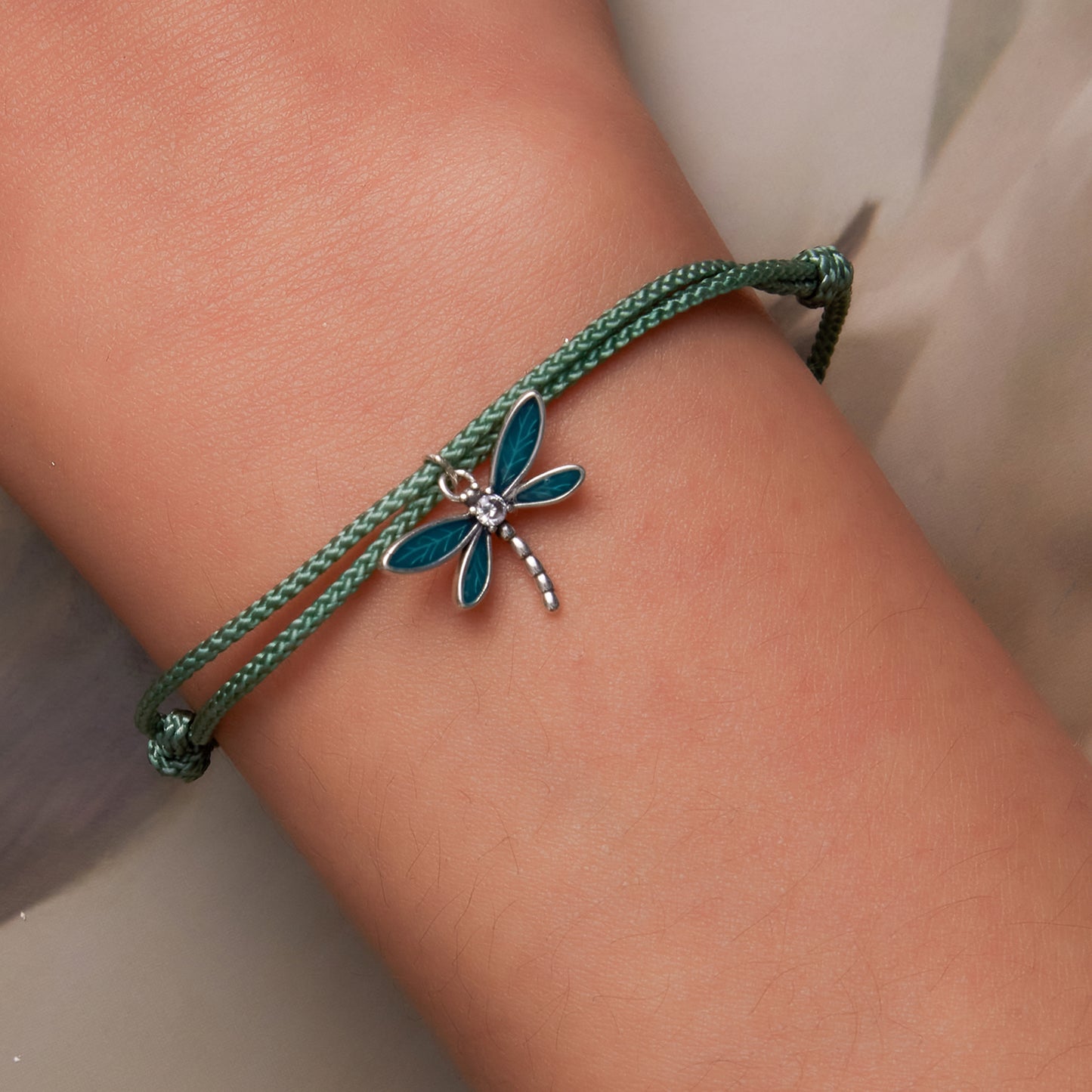 Summer Dragonfly Woven Bracelet