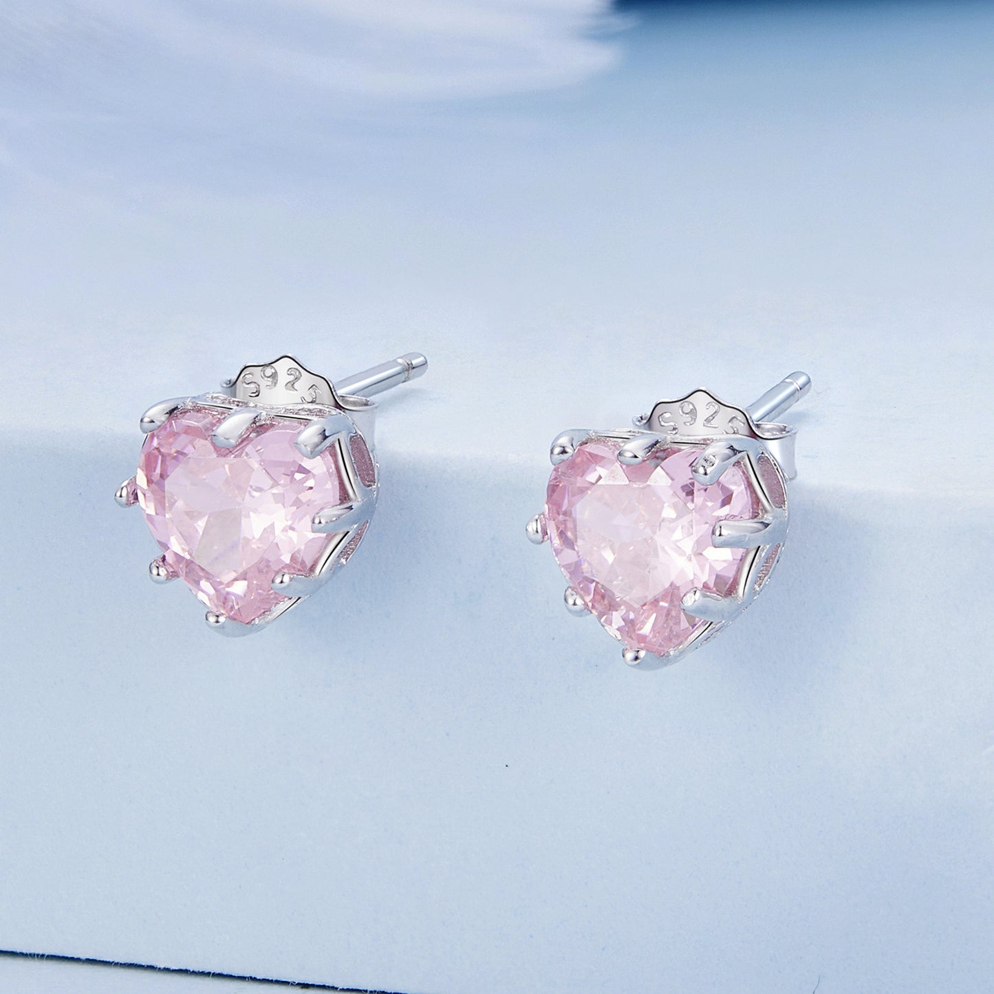 October Birthstone Stud Earrings
