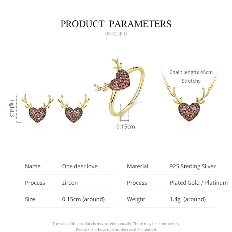 Deer Love Stud Earrings