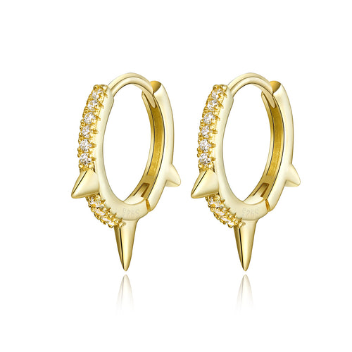 Asymmetric Geometric Clip-On Earrings