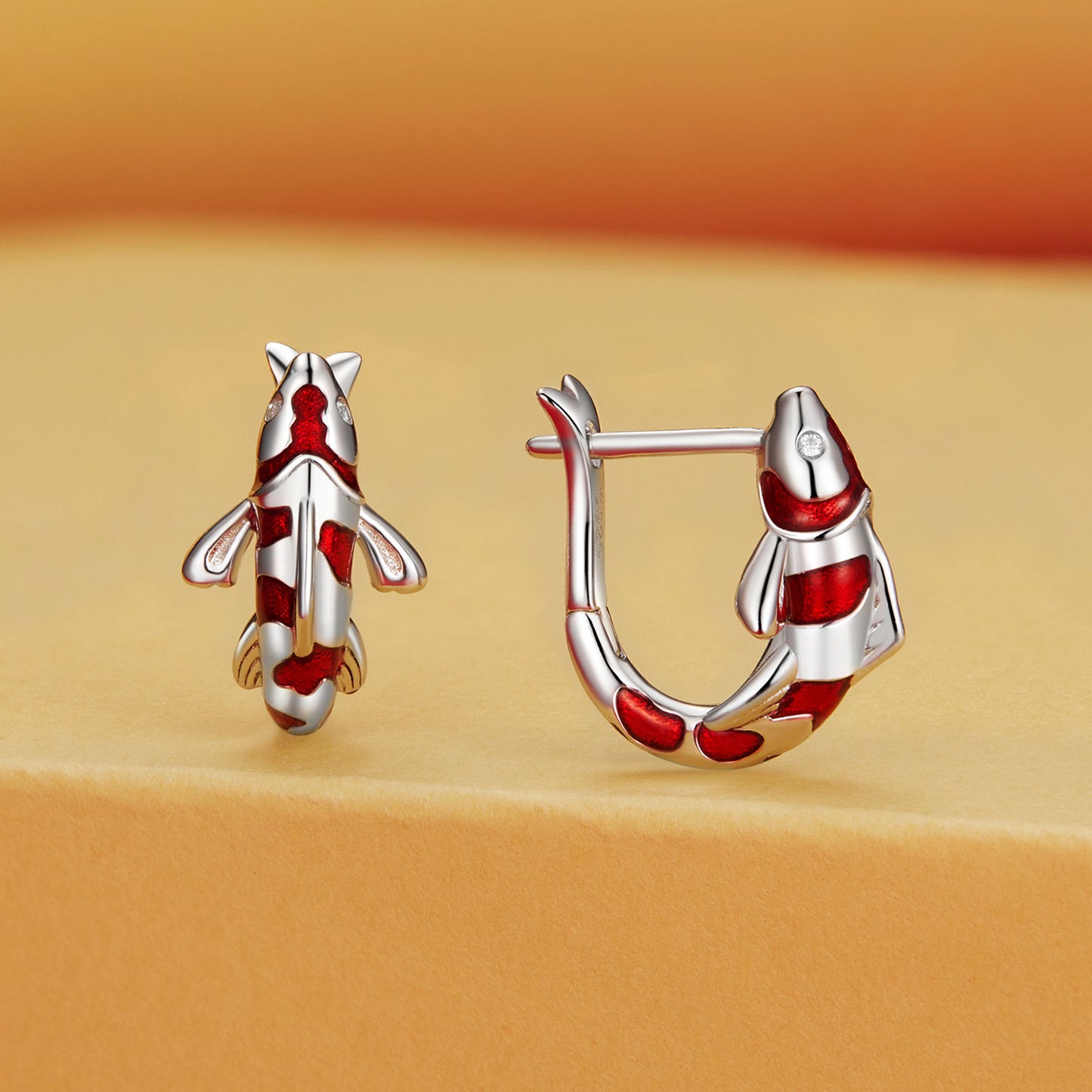 Lucky Koi Clip-On Earrings
