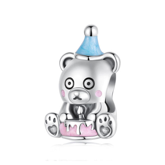 Birthday Cake Bear Charm