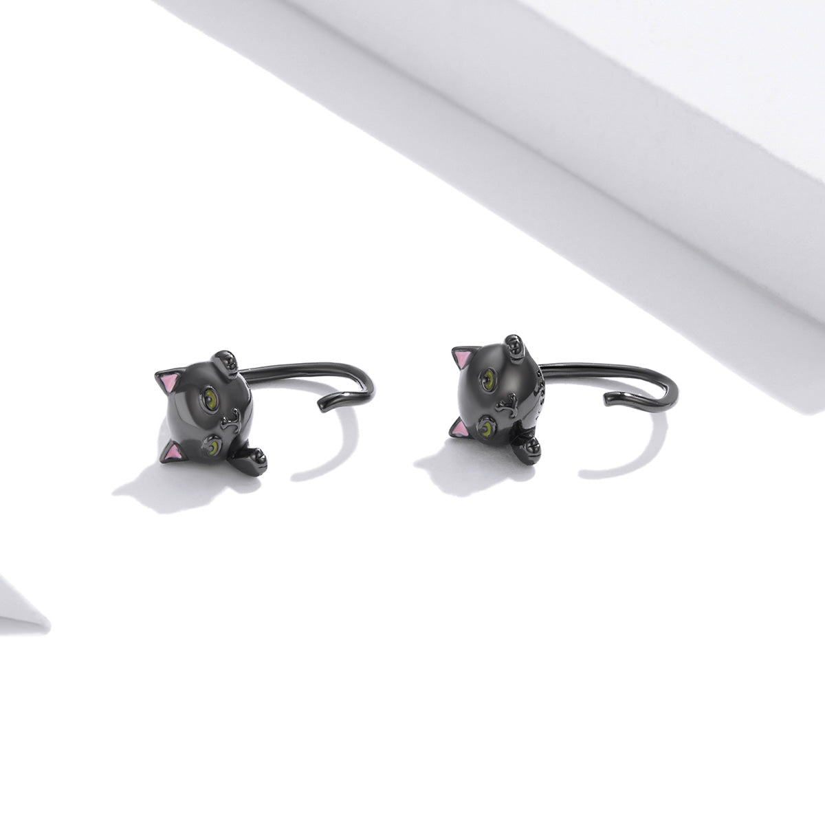 Compact Cat Earrings