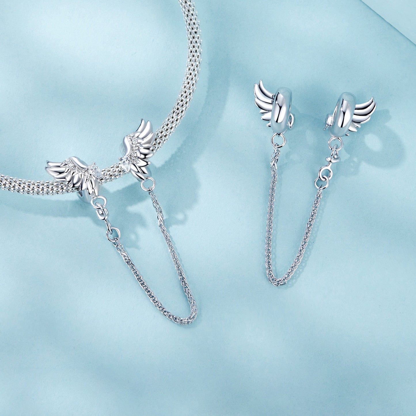 Wings Safety Chain Charm