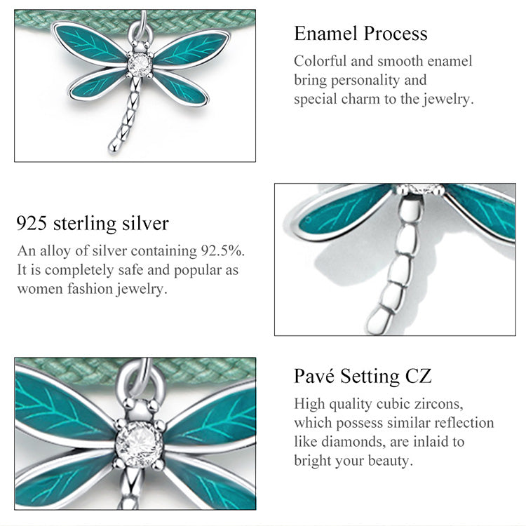 Summer Dragonfly Woven Bracelet