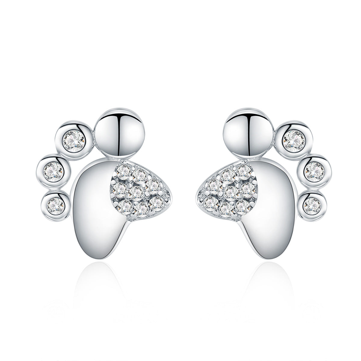 Footprint Earrings