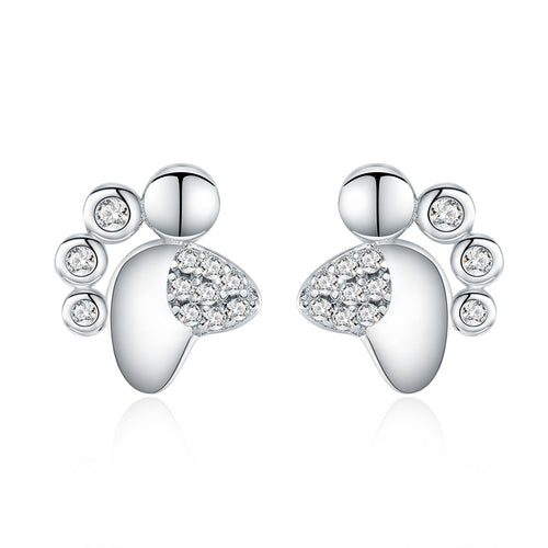Footprint Earrings