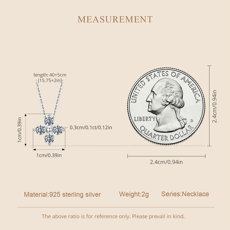 Clover Moissanite Necklace