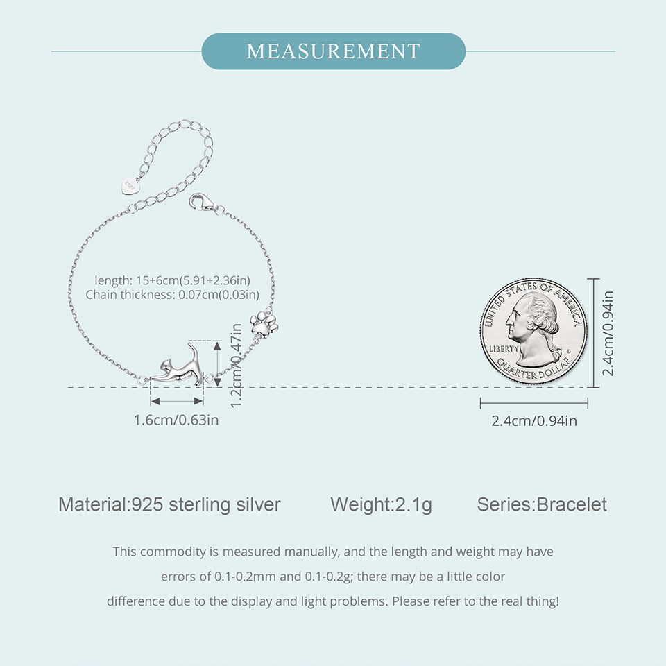 Whimsical Cat Silhouette Bracelet