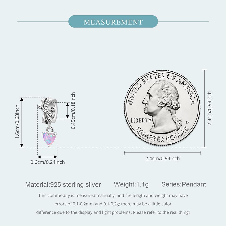 Bow Spacer Bead Charm