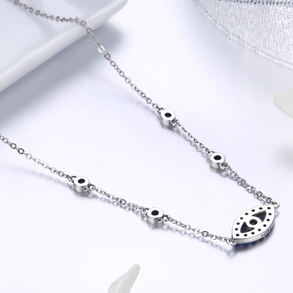Mystical Eye Sterling Silver Necklace