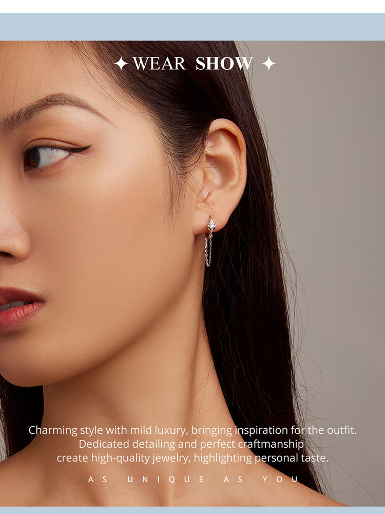 Star-shaped Clip-On Earrings