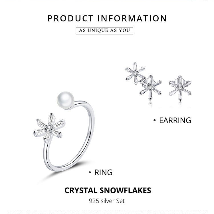 Elegant Snowflake Hoop Earrings