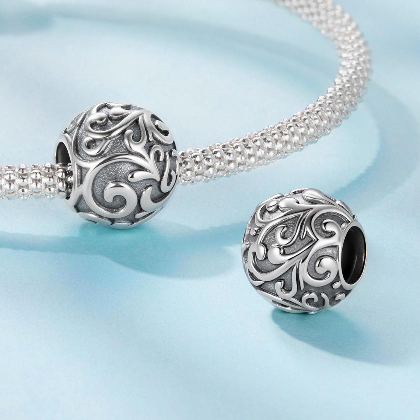Scroll Pattern Charm