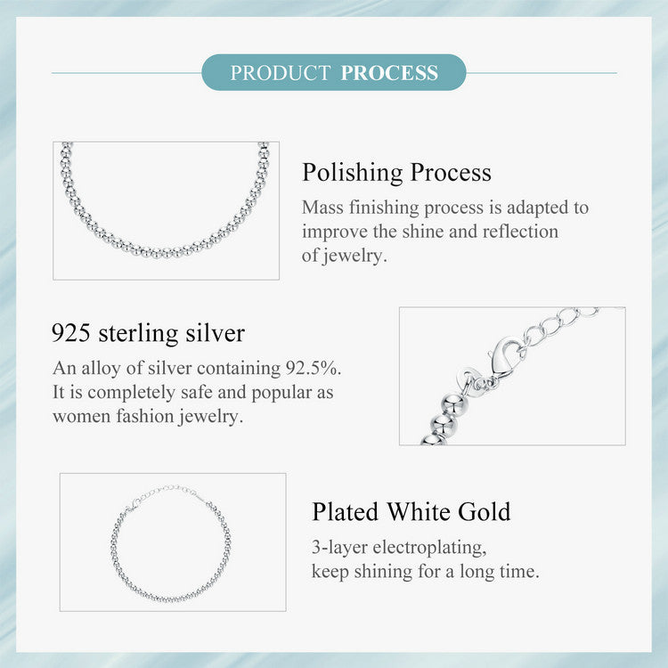 Silver Bead DIY Basic Bracelet