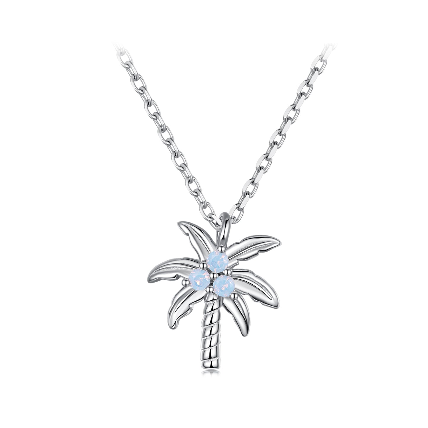 Palm Tree Pendant Necklace