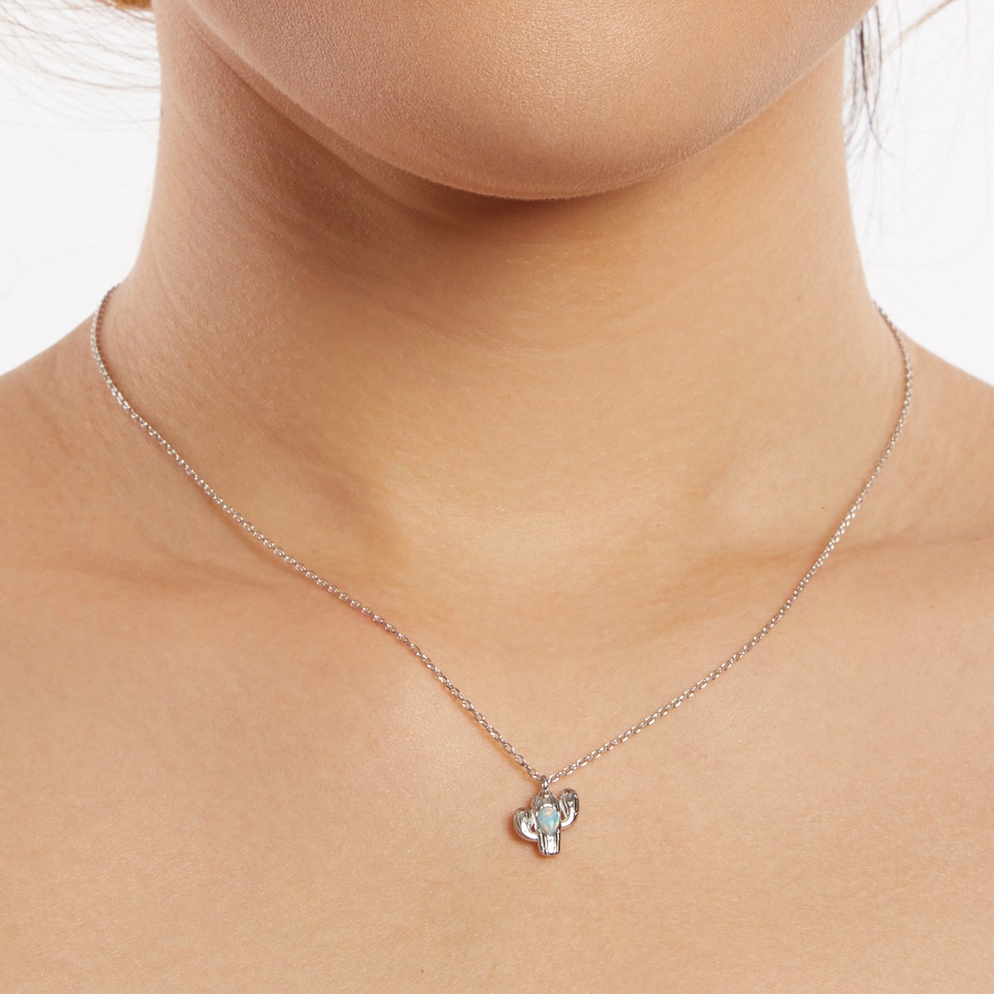 Cactus Charm Necklace