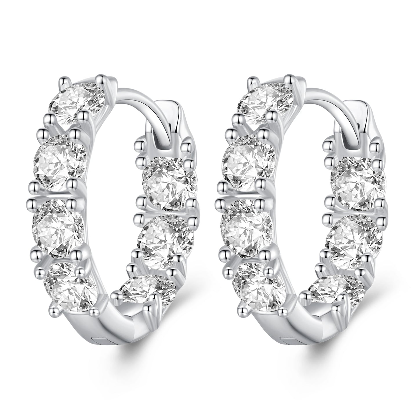 Zircon Clip-On Earrings