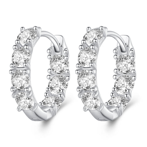 Zircon Clip-On Earrings