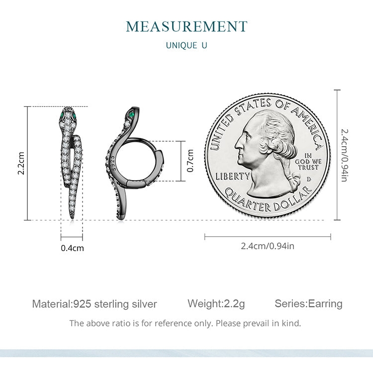 Snake Clip Earrings