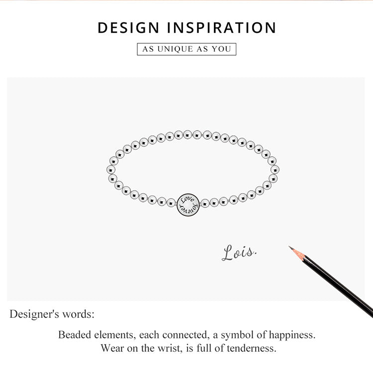 Sterling Silver Beaded Bracelet