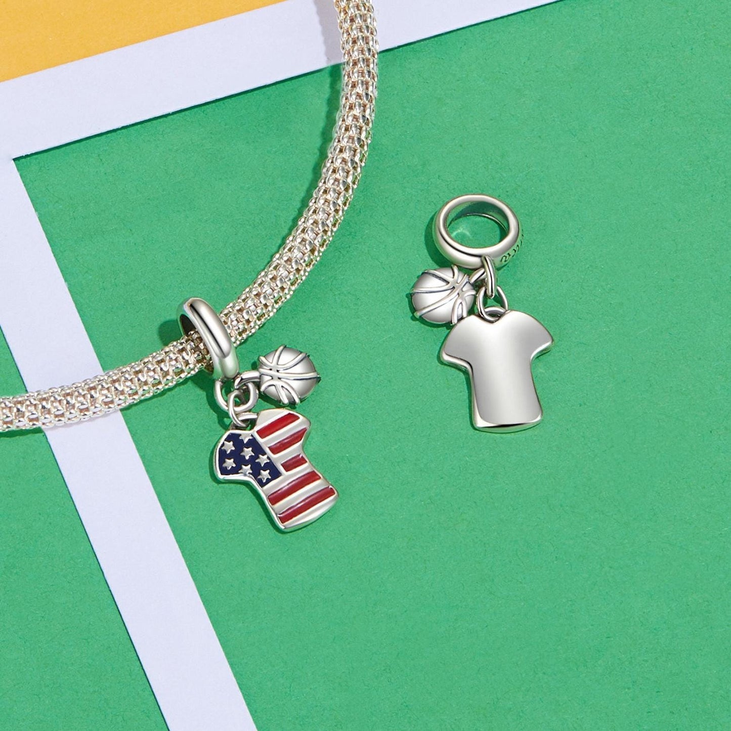 American Football Jersey Charm